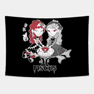 Creepy Cute Zodiac - Pisces 1.0 Tapestry