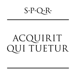 Latin quote "Acquirit qui tuetur" T-Shirt