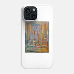 mixing of colors with neon and metallic paint Phone Case