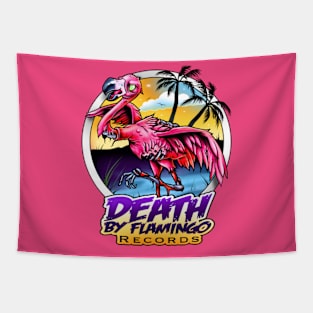 Death By Flamingo Main Logo Tapestry