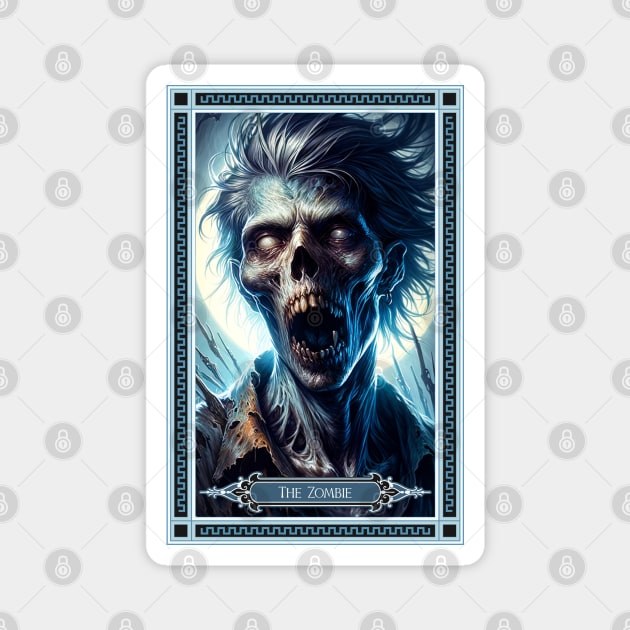 The Zombie Tarot Card Magnet by HolidayBug