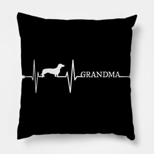 Dachshund Grandma Heartbeat Pillow