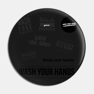 Wash your Hands Sticker Set Pin