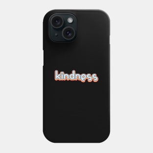 Kindness Retro Rainbow Colored Fun Art for Positivity Phone Case