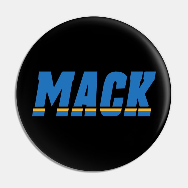 Mack, Los Angeles Football themed Artwork Pin by FanSwagUnltd