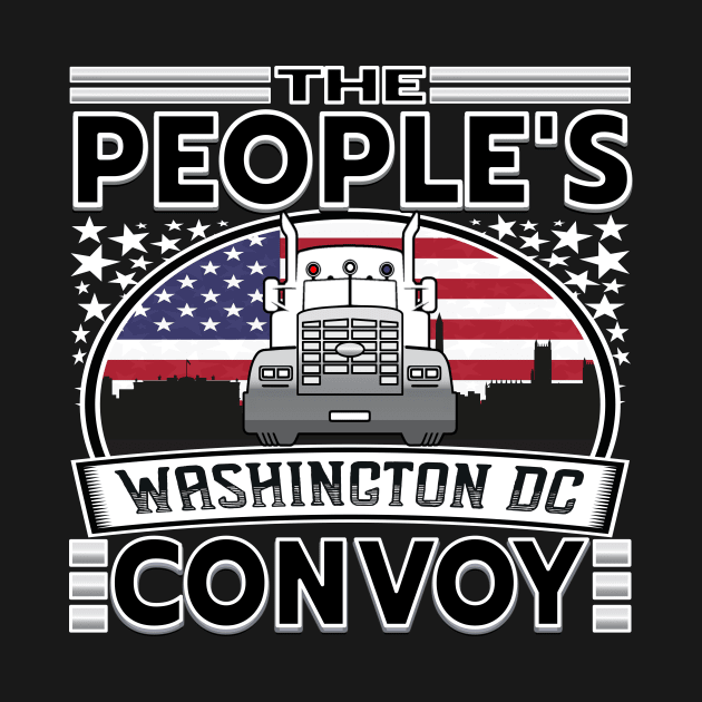 PEOPLES CONVOY TO DC IN THE USA WITH FLAG GIFTS by KathyNoNoise