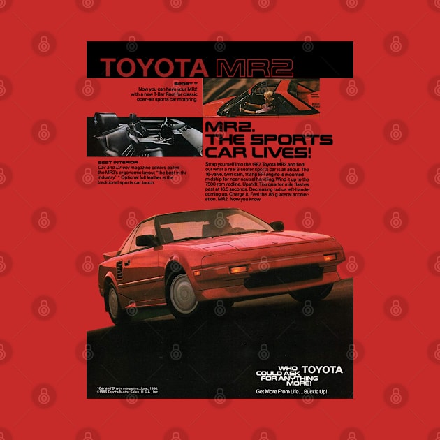 MR2 - 80s car ad by Throwback Motors