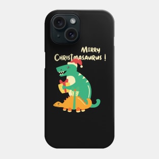 Merry Christmas-saurus! Adorably cute Dino for Xmas Phone Case