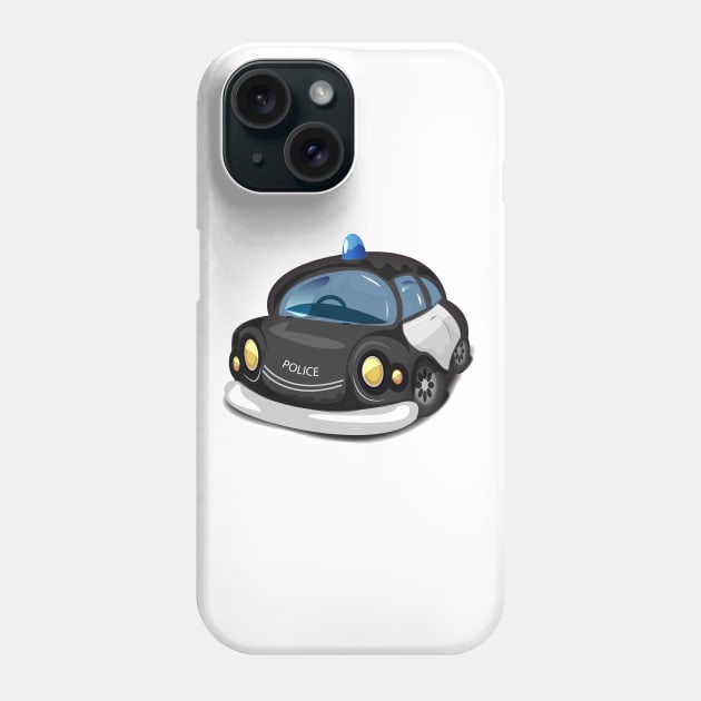 Cute cartoon police car Phone Case by nickemporium1