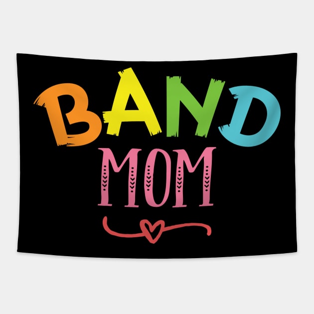 band mom colorful design gift Tapestry by BadDesignCo