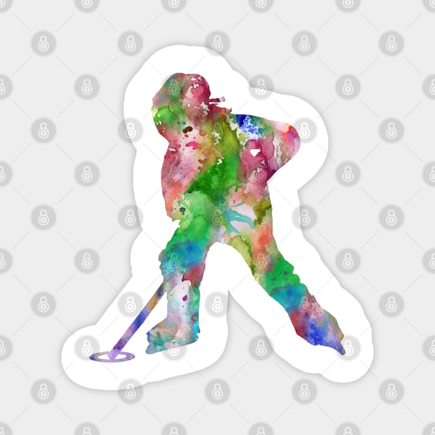 Ringette player Magnet by RosaliArt