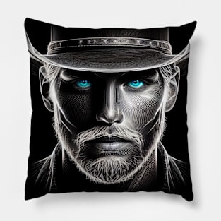 Artistic Face Lineart #12 Pillow
