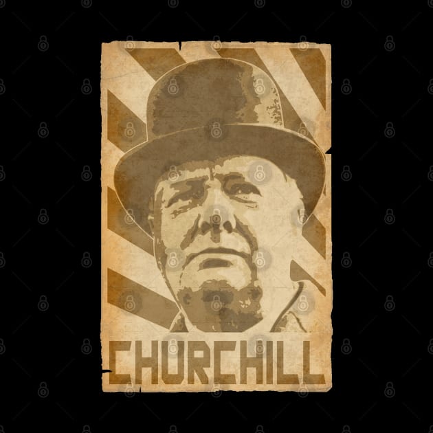 Winston Churchill Retro Propaganda by Nerd_art