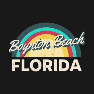 Boynton Beach Florida Vintage Sunset T-Shirt