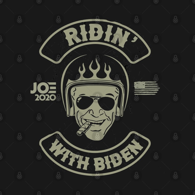 Ridin' With Biden American Motorcycle Rally by Buckle Up Tees