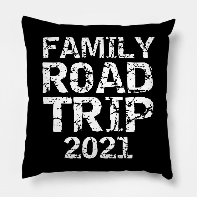 Funny Family Road Trip 2021 Matching Vacation Gifts Pillow by ArchmalDesign