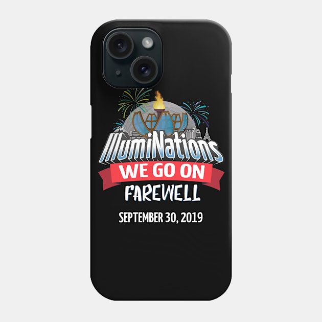Illuminations Farewell with Date Phone Case by rocketjuiced