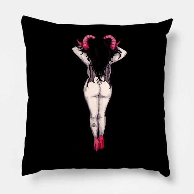 Hell In Heels Pillow by LVBart