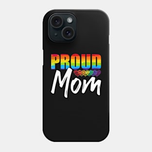 Flag Heart Queer Parent Pride Month Proud Mom LGBT Phone Case