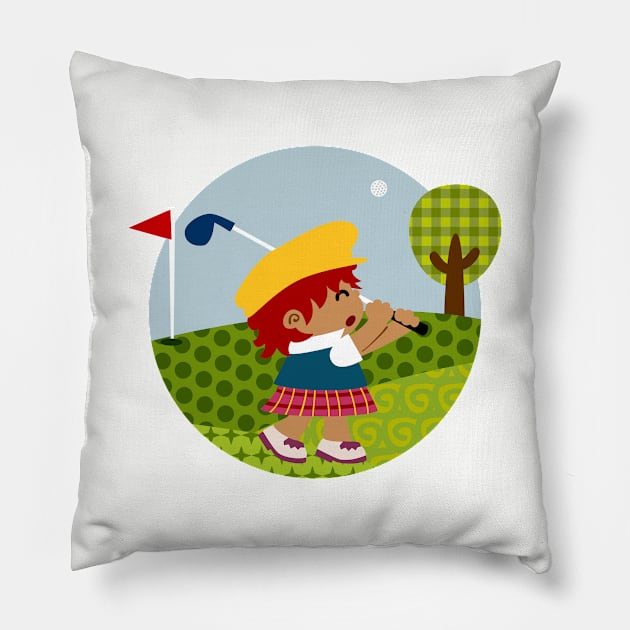 Golf Pillow by soniapascual