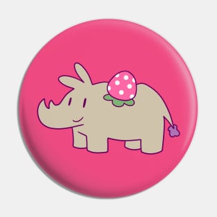 Strawberry Rhino Pin