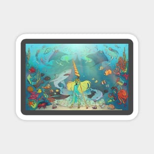 Ocean Fantasy Witch Magnet