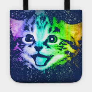 Deep Galaxy Space Kitty Tote