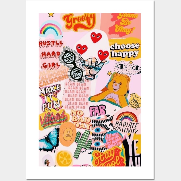 aesthetic moodbord Art Board Print by KNIZ