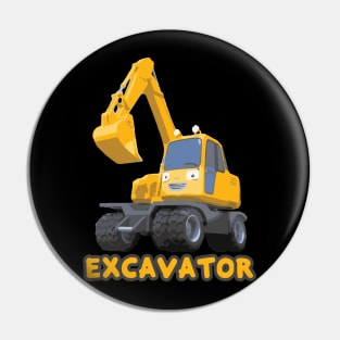 Tayo the heavy vehicles construction cartoon POCO I am an excavator Pin