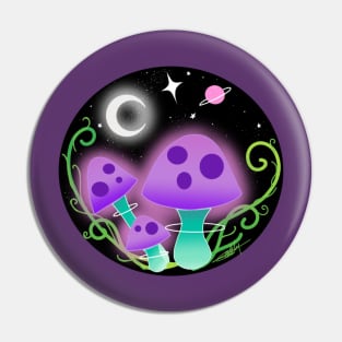 Space mushrooms Pin