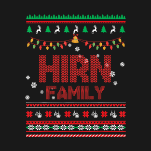 Hirn Family Christmas, Name Xmas , Merry Christmas, Name , Birthday, Middle name T-Shirt