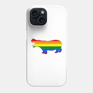 LGBTQ Pride Hippo Phone Case