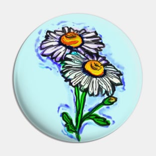 daisy flower art Pin