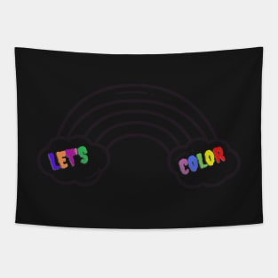 colorless rainbow Tapestry