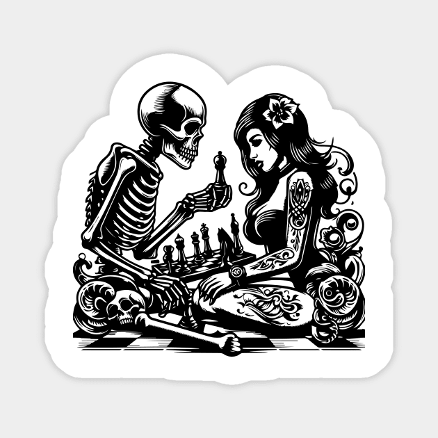 beauty and death Magnet by lkn