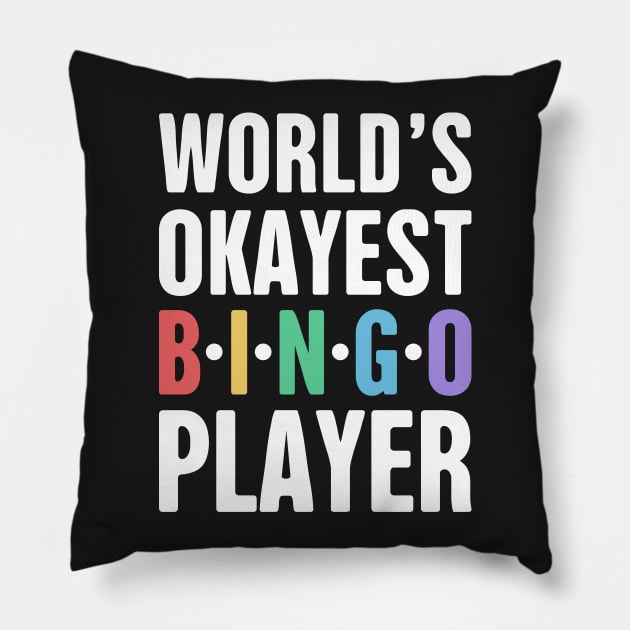 Funny Bingo Player Design Pillow by MeatMan