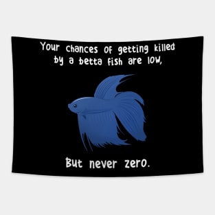 Betta Fish Siamese Fighting Fish Never Zero Tapestry