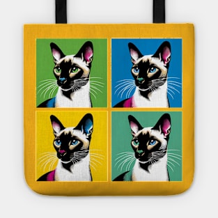 Javanese Cat Pop Art - Cat Lovers Tote