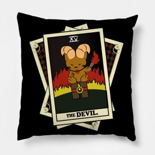 TAROT CARDS DECK | THE DEVIL. | FORTUNE CAT Pillow