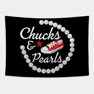 Chucks Pearls Kamala Converse girls Tapestry