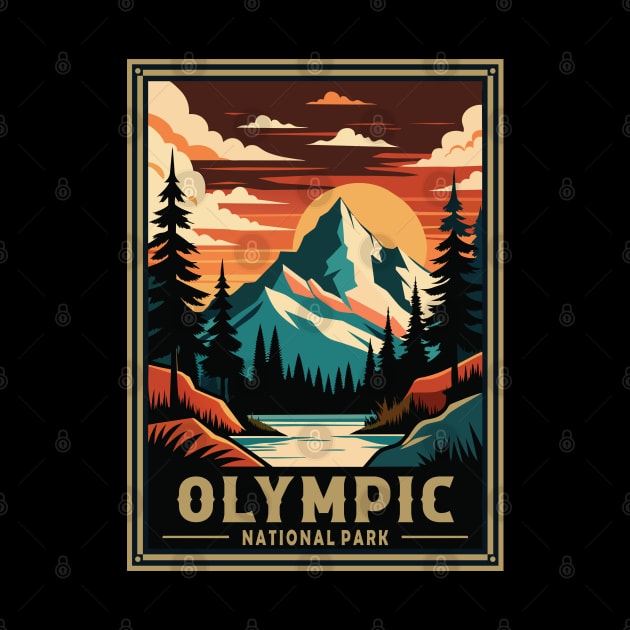 Retro Olympic National Park by Surrealcoin777