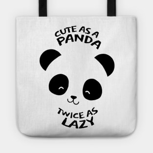 Cute as Panda Twice as Lazy Tote