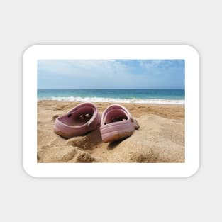 Crocs on the Beach Magnet