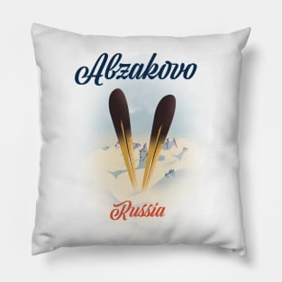 Abzakovo Russian ski poster Pillow