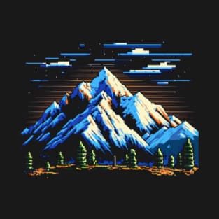 Mont Blanc Pixel Art T-Shirt