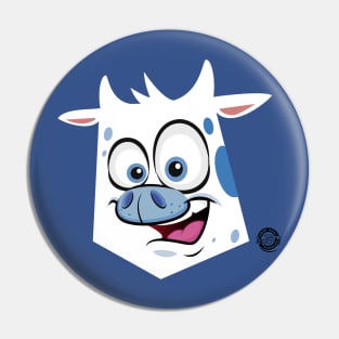 Blue Cow Moo Pin