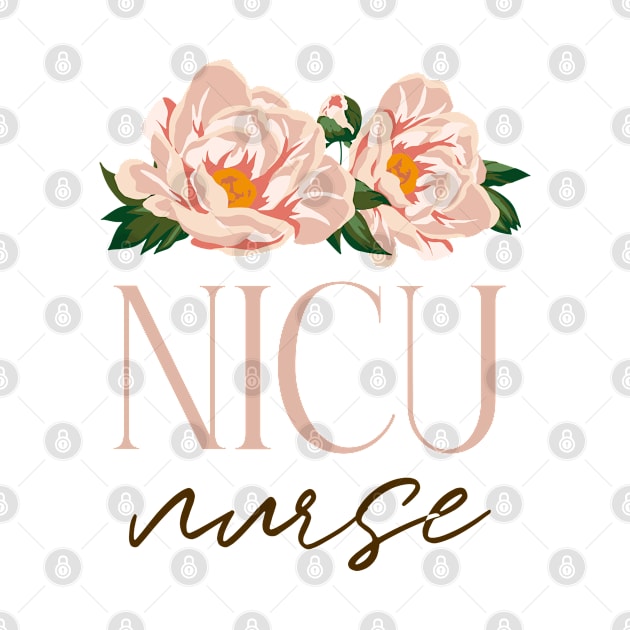 NICU nurse - boho wild rose Design by best-vibes-only