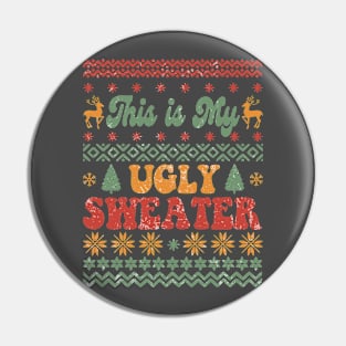 This is my Ugly Sweater Pin