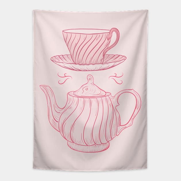 Tea Time #4 Tapestry by SWON Design