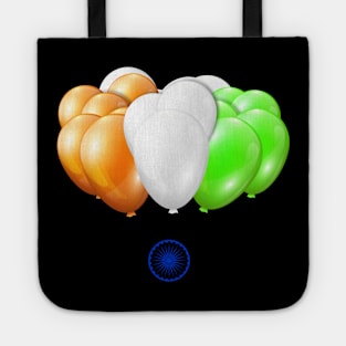 INDIAN INDEPENDENCE DAY WITH BALLONS Tote